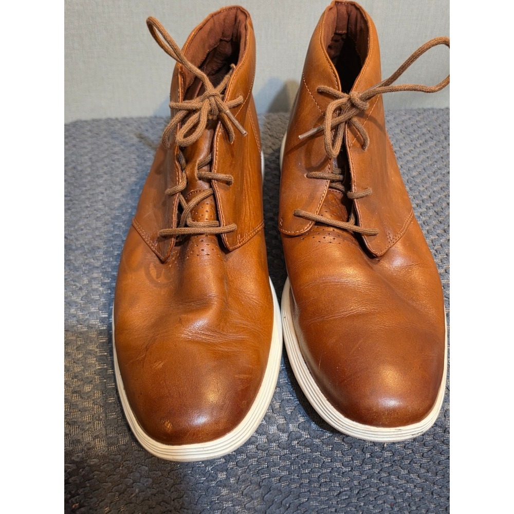 Cole Haan Grand Crosscourt Chukka Tan Leather Mens Boots 13M C29589